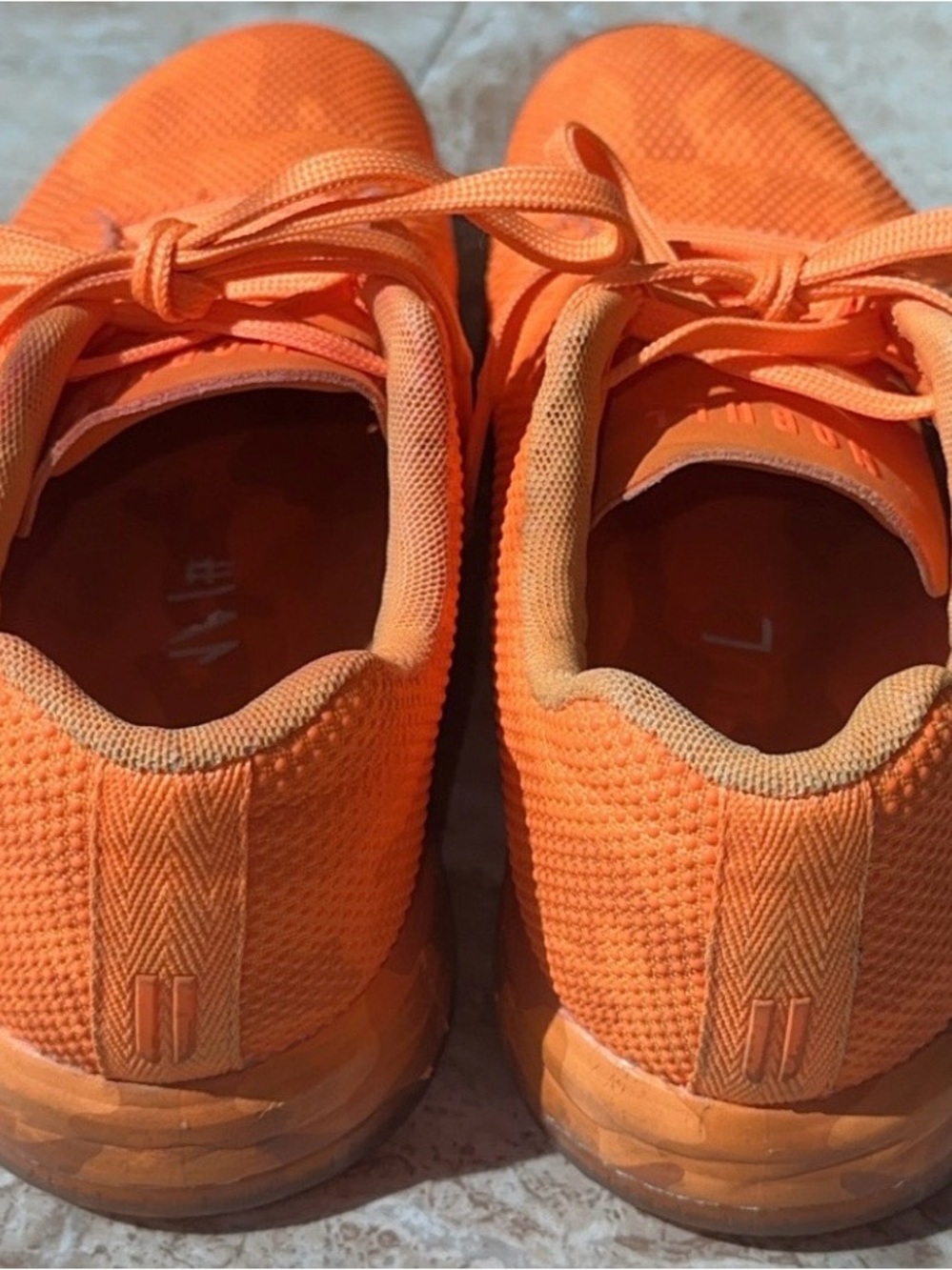 NOBULL Orange Mesh Training Sneakers - Picture 2 of 3
